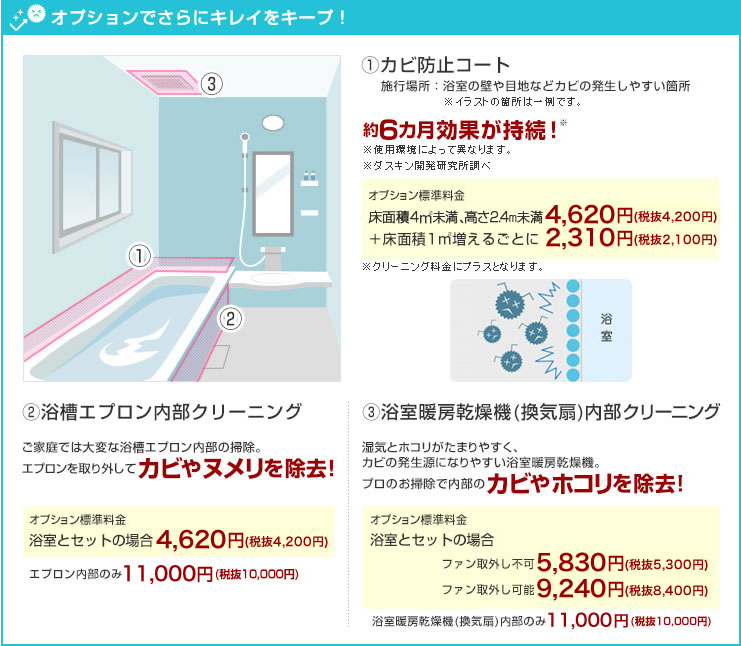 浴室クリーニング 家庭用サービス プロのお掃除 滋賀 ダスキンプレイ